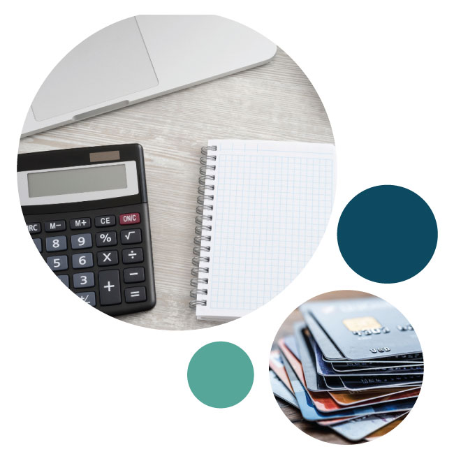 double-bubble-calculator-note-credit-cards